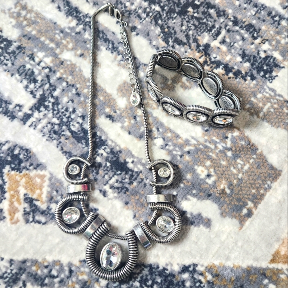 Lia Sophia Coil necklace and bracelet set (retired)